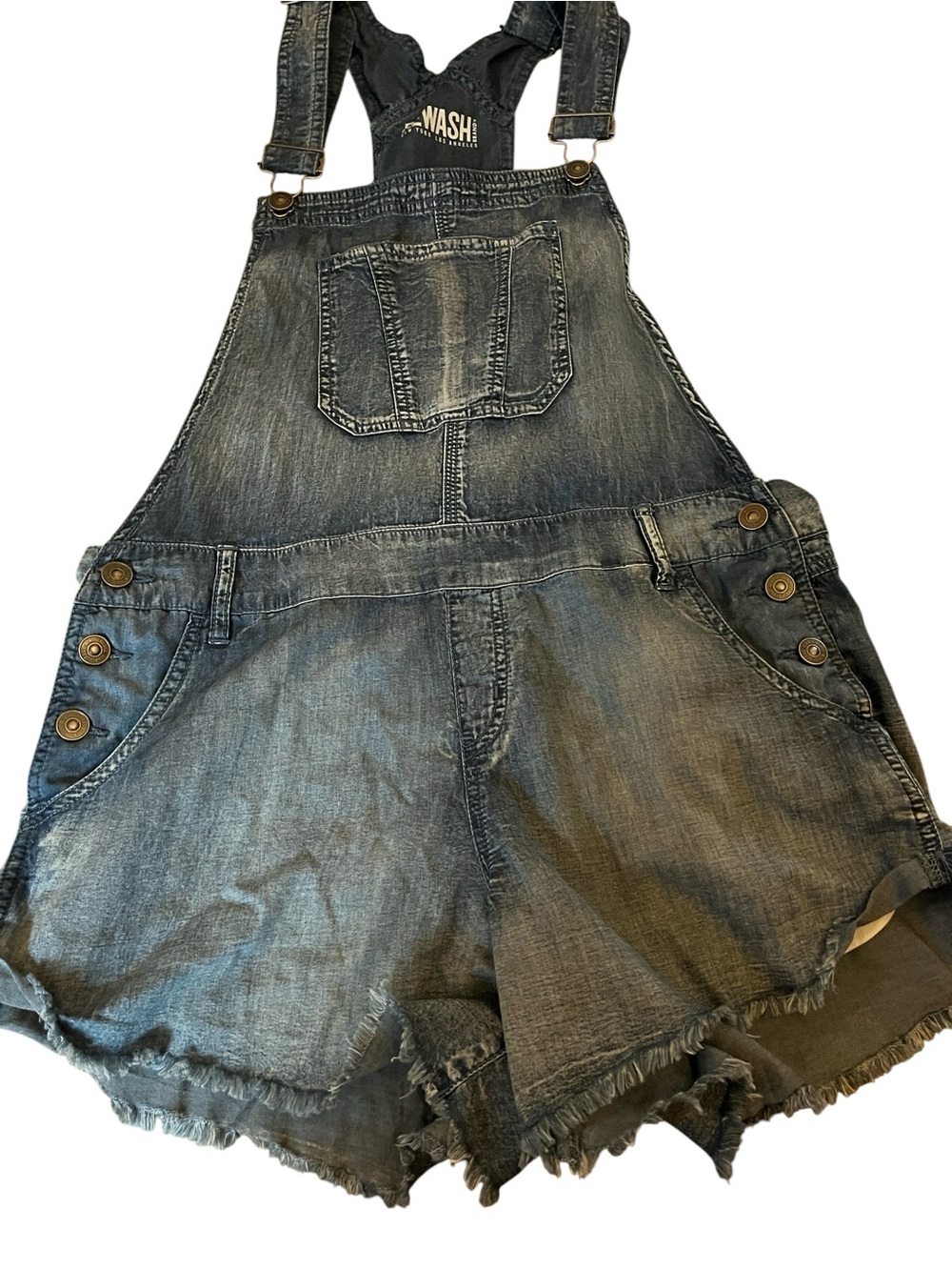 Rewash Denim Overalls Size Large